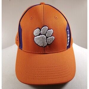 Clemson Tigers Hat Cap  Paw Top Of The World TOTW One Fit  Orange NCAA